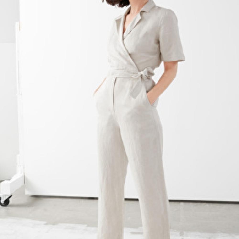 Brand New Other Stories Short Sleeve Wrap Jumpsuit